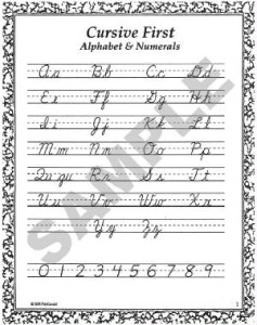 Cursive First Handwriting Curriculum - Janelle Knutson